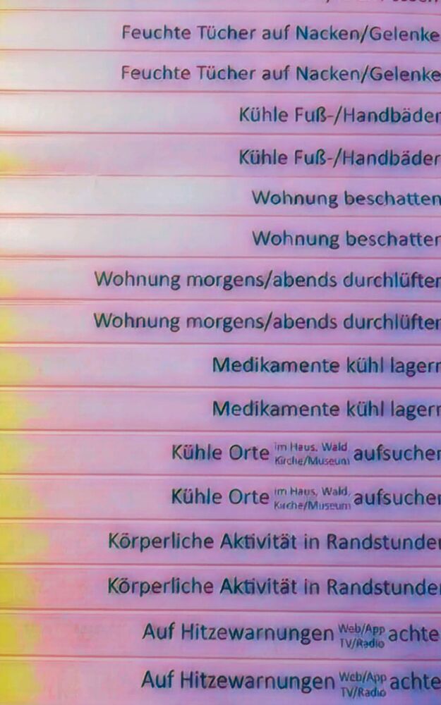 Hitze als Belastung
